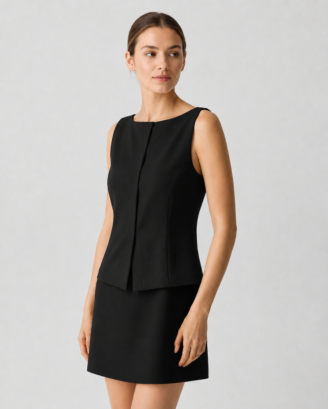 Boatneck Mini Dress