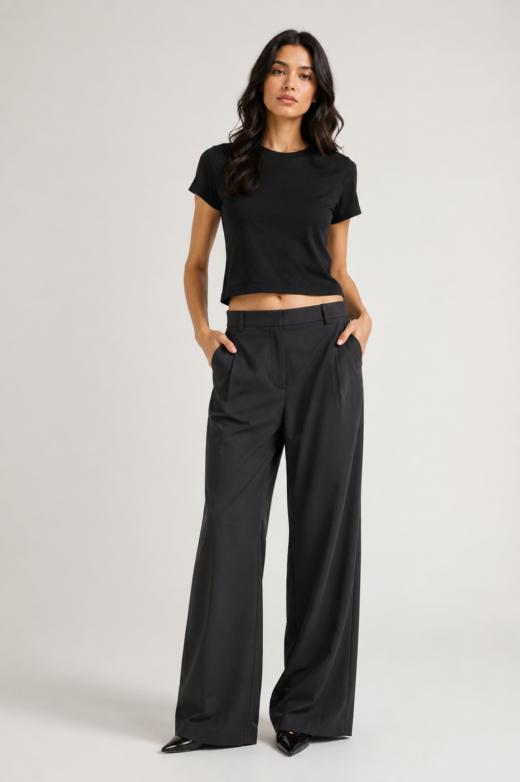 Slim Ribbed stretch Tee
