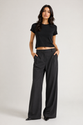 Slim Ribbed stretch Tee