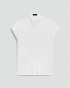 Slim Poplin Shirt Blouse