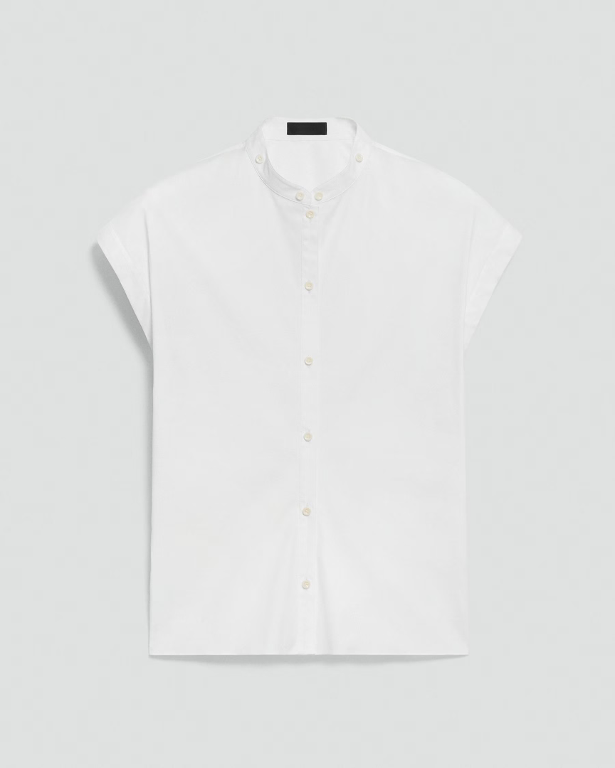 Slim Poplin Shirt Blouse