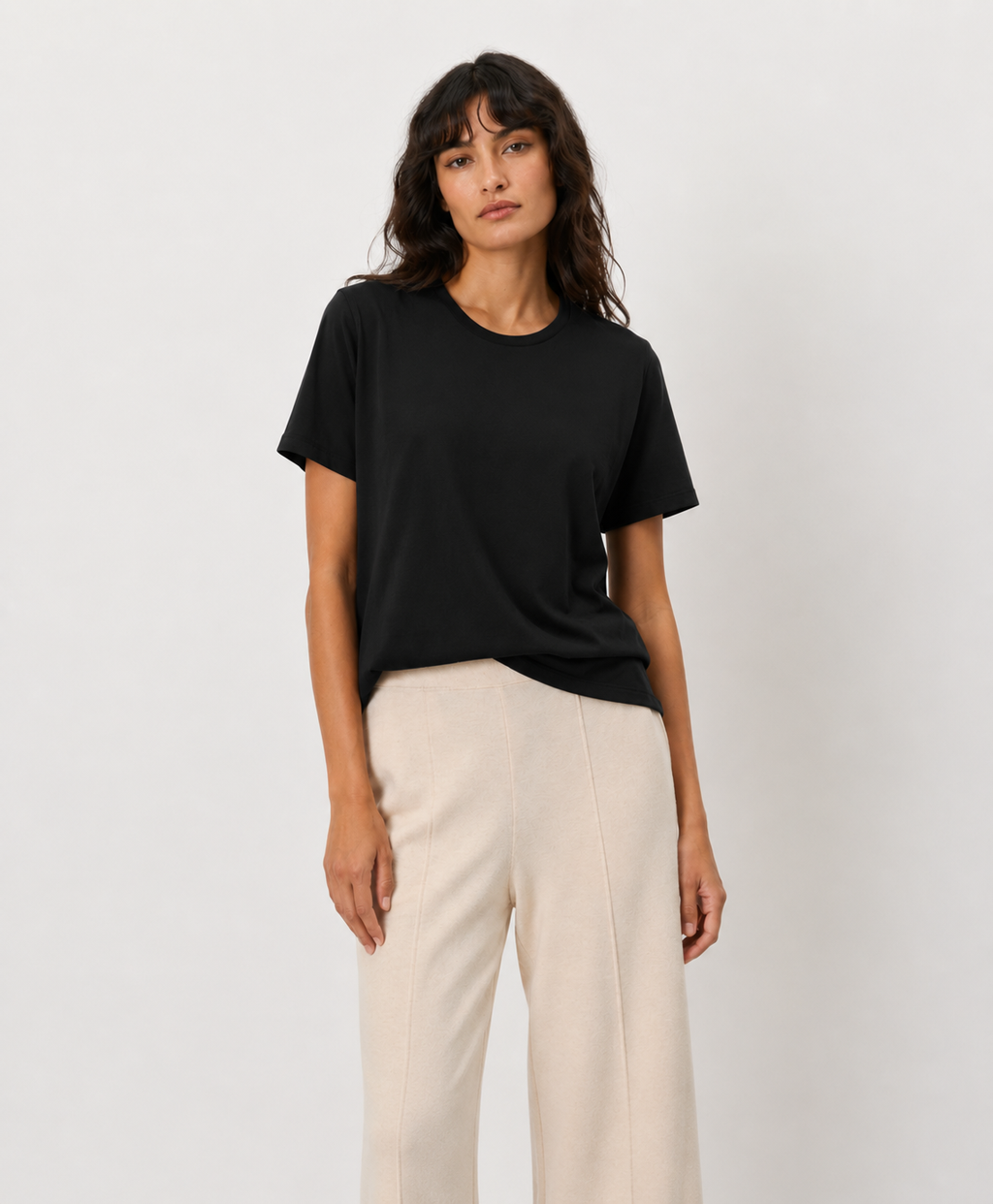 Crewneck Organic cotton blend T-Shirt