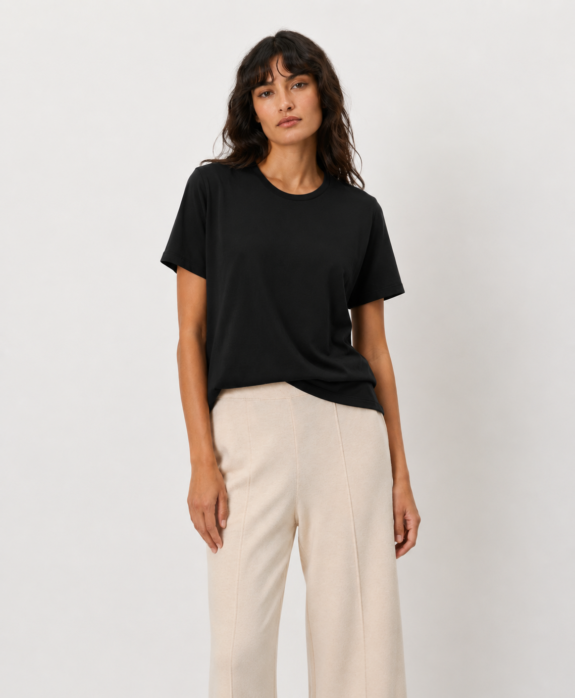 Crewneck Organic cotton blend T-Shirt