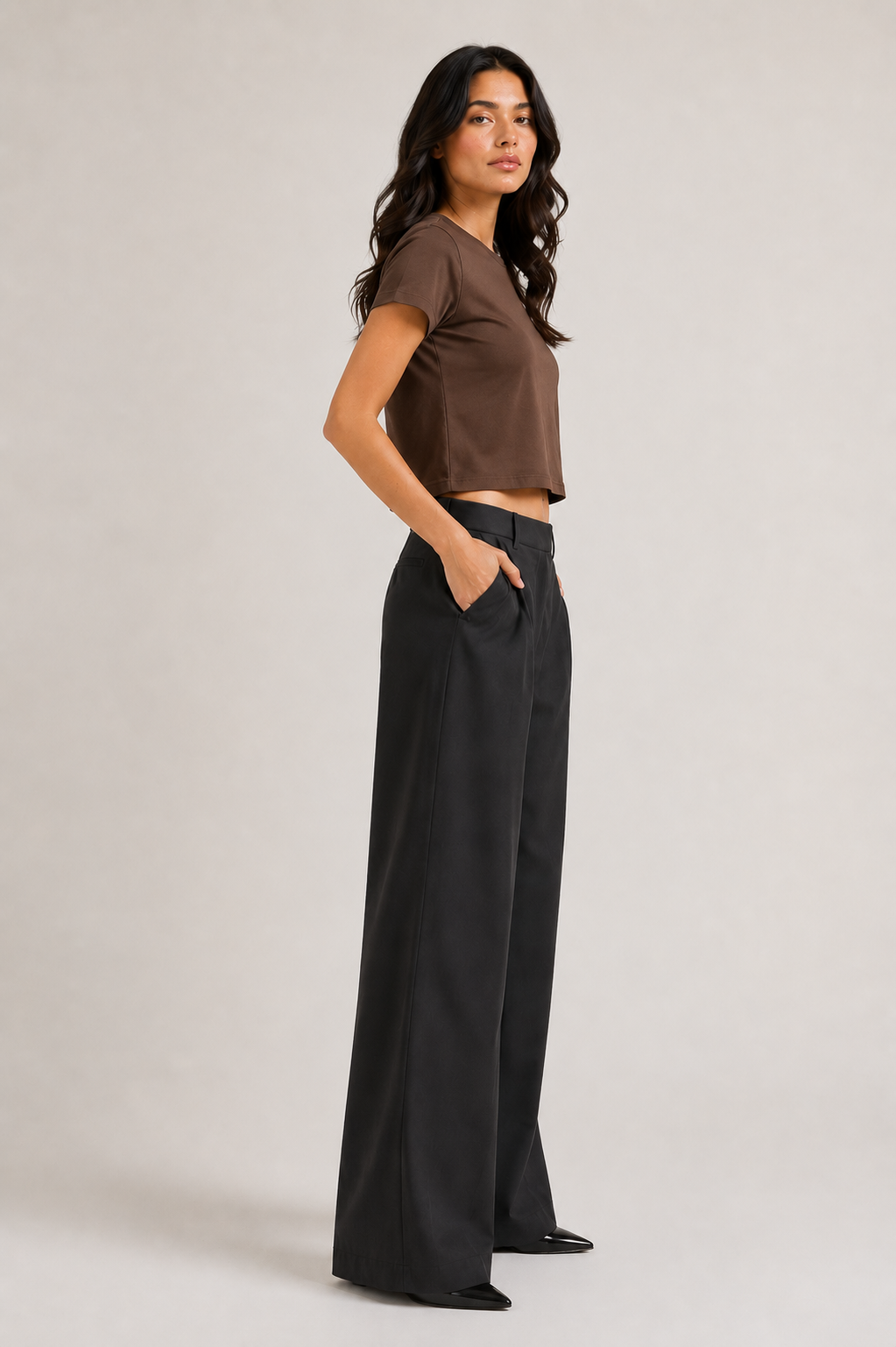 Slim Ribbed stretch Tee