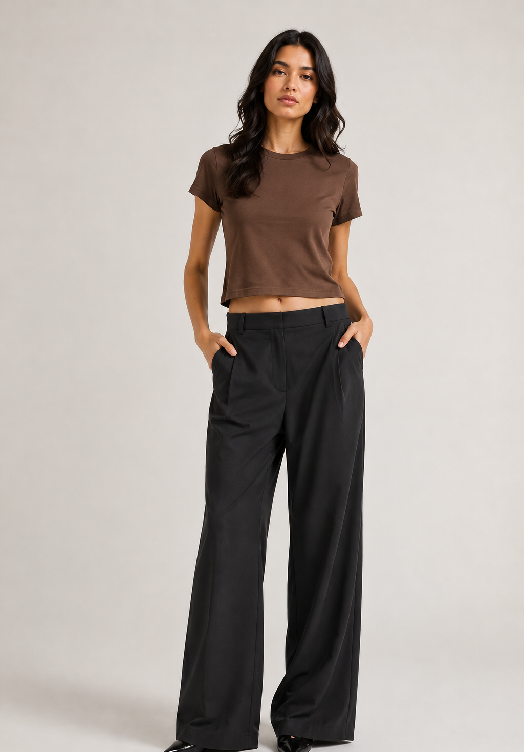 Slim Ribbed stretch Tee