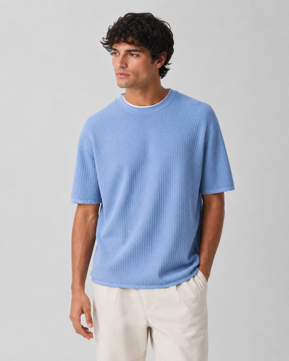 Rewneck Cotton T-Shirt