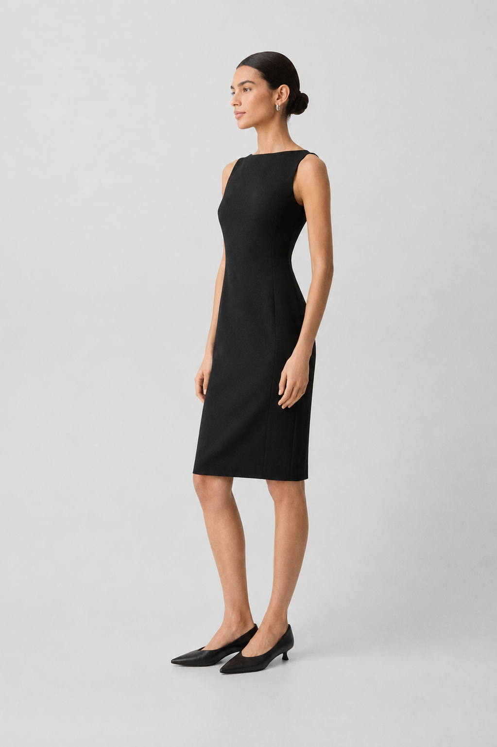 Sleeveless Crepe Dress