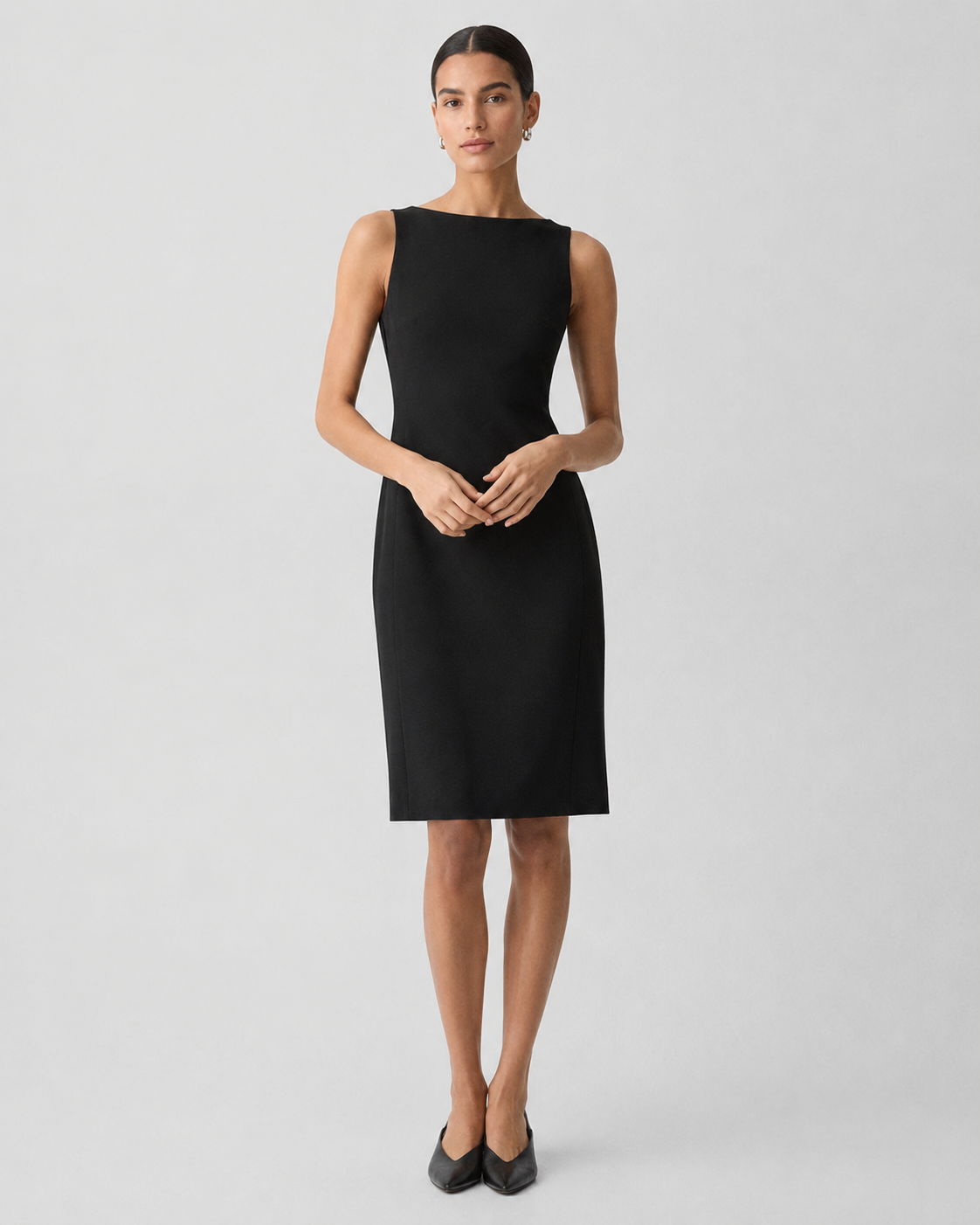 Sleeveless Crepe Dress