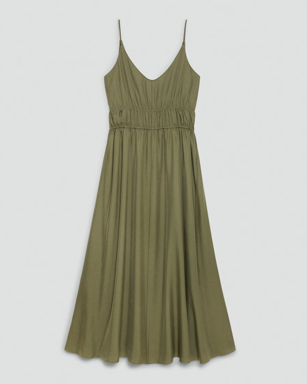 Flared Linen Dress