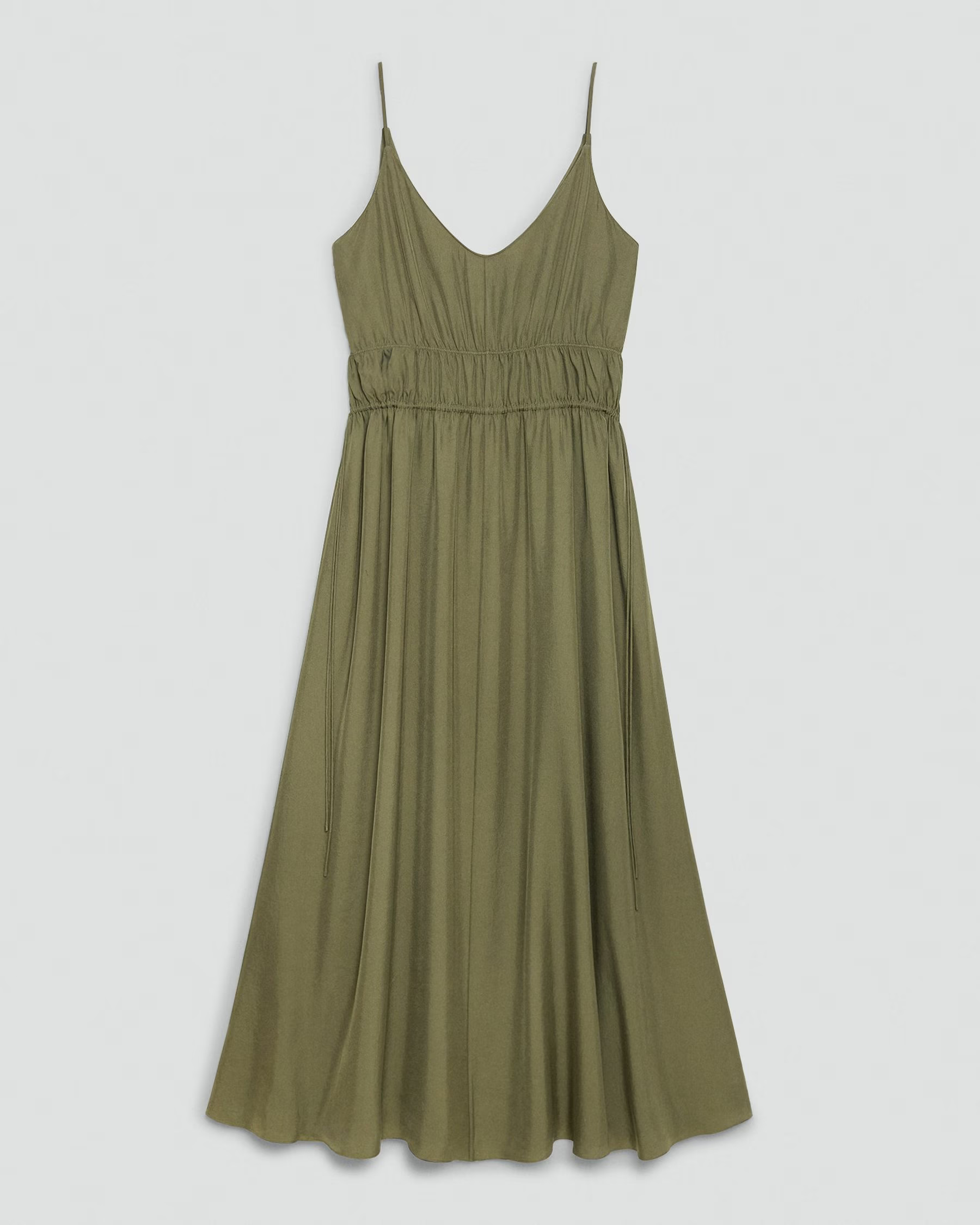 Flared Linen Dress