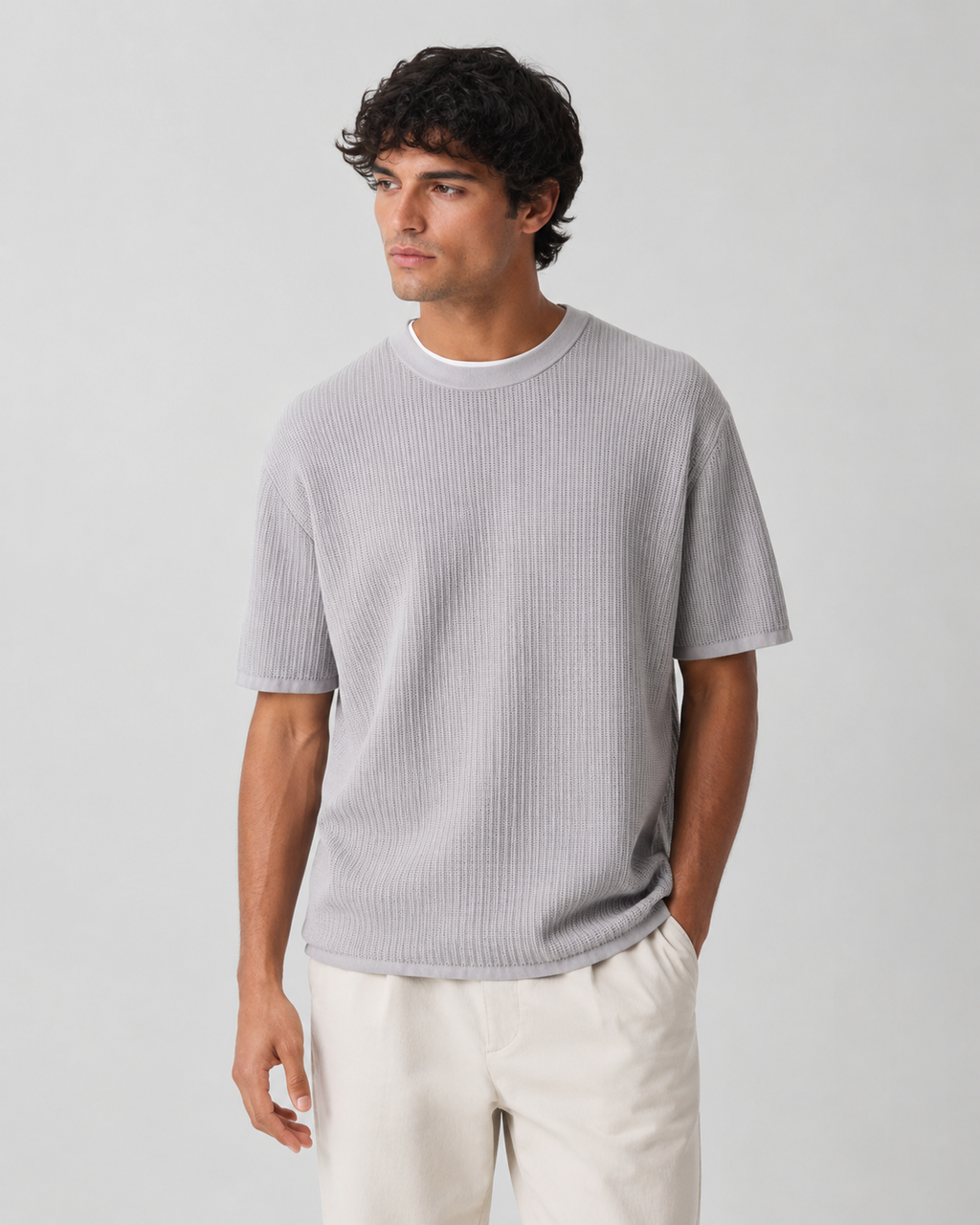 Rewneck Cotton T-Shirt