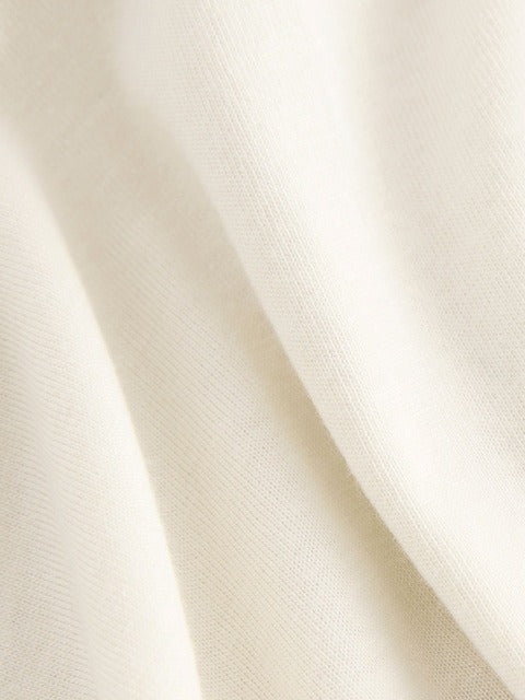 Cotton Modal Blend Slouch V-Neck T-Shirt