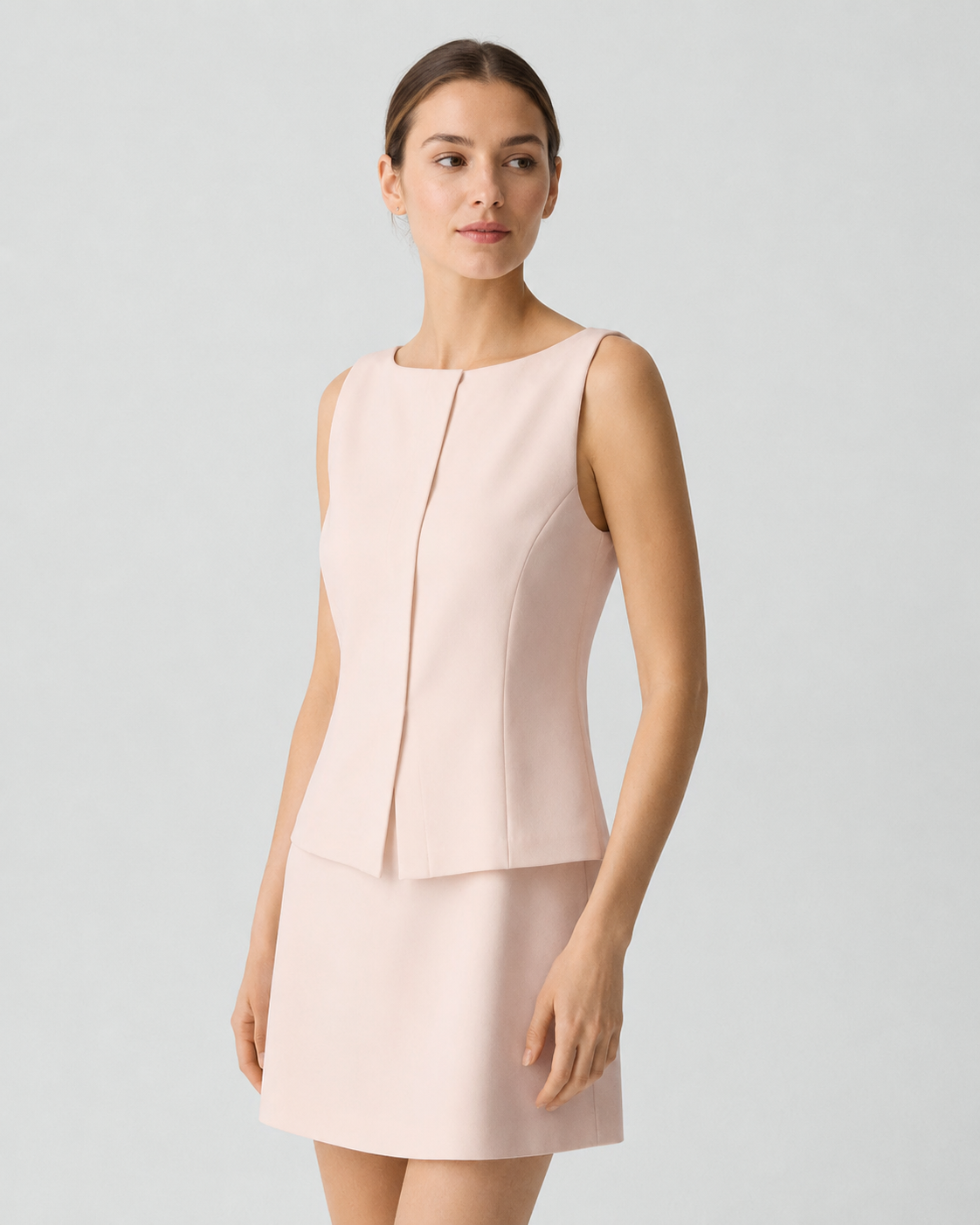 Boatneck Mini Dress