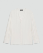 V-Neck Silk Blouse