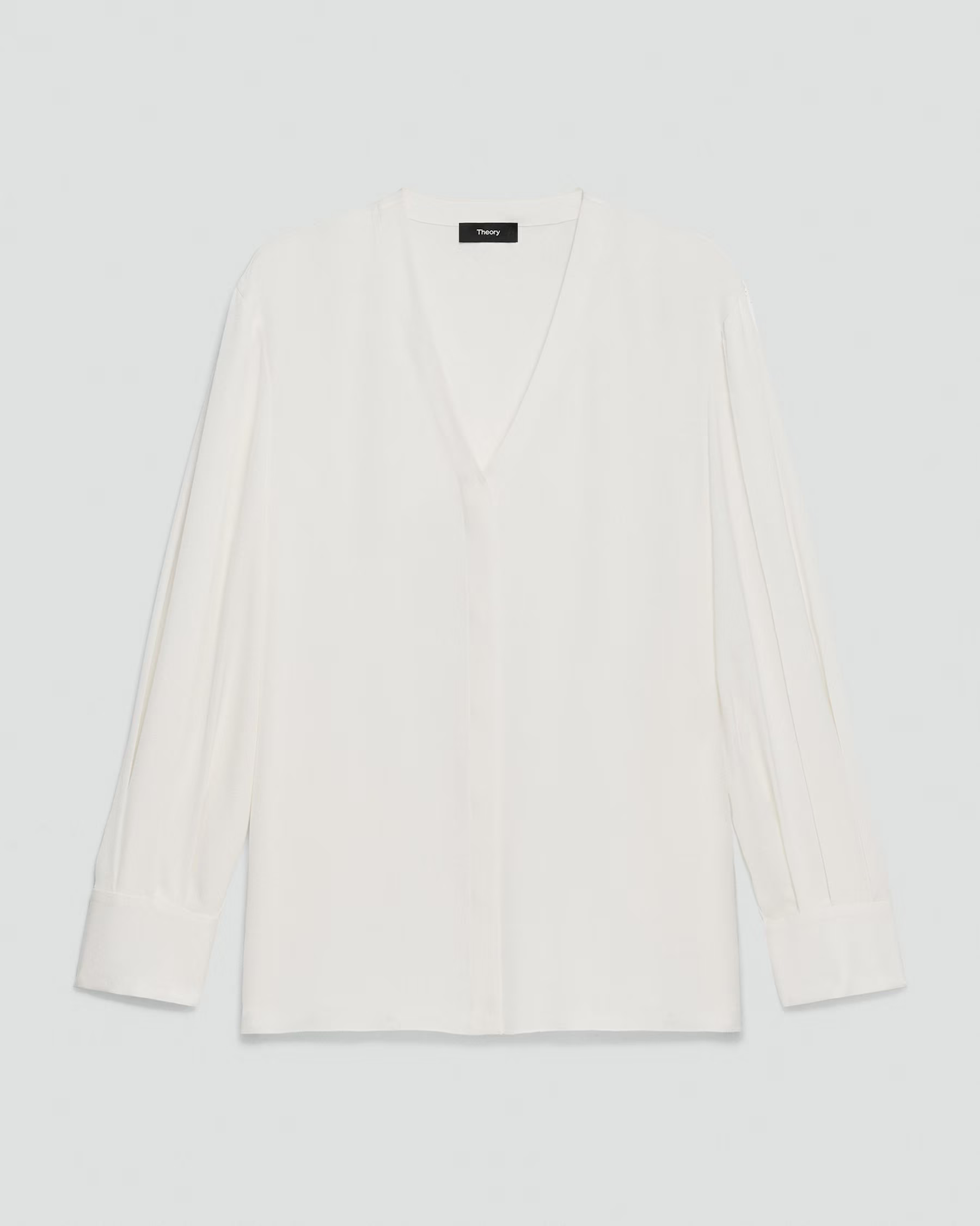 V-Neck Silk Blouse