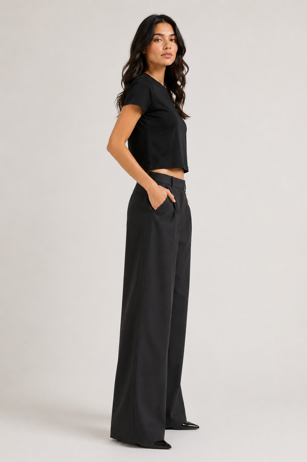 Slim Ribbed stretch Tee