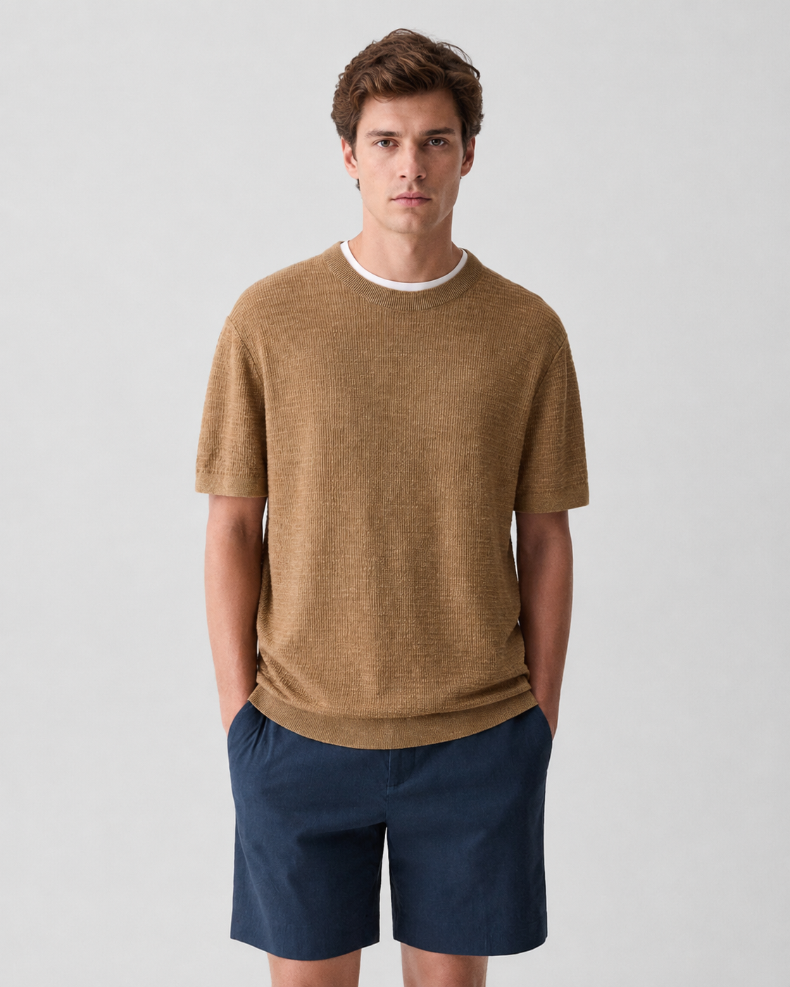 Crewneck Pacific Linen Tee
