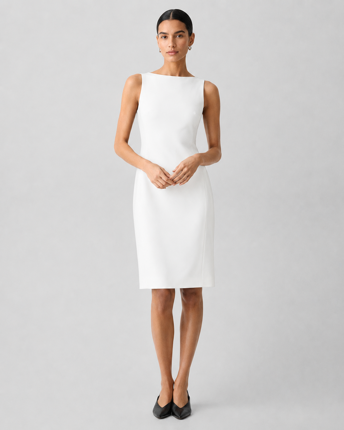 Sleeveless Crepe Dress